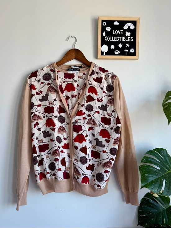 Salvatore Ferragamo Other - Salvatore Ferragamo Silk & Virgin Wool Floral Cardigan – Size XL – Made in Italy